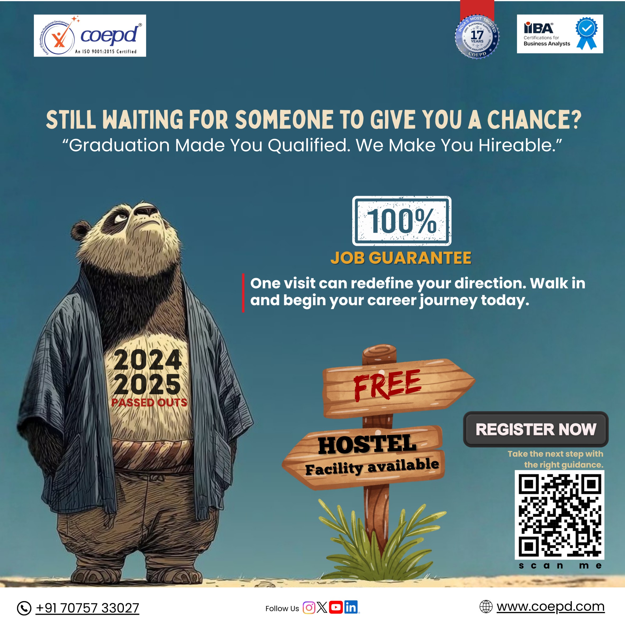 “Stop Waiting. Start Your Career Today.”